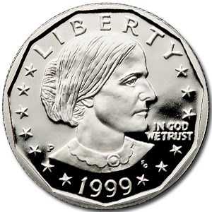 1999-P Susan B. Anthony Dollar Gem Proof 1999-P Susan B. Anthony Dollar Gem Proof